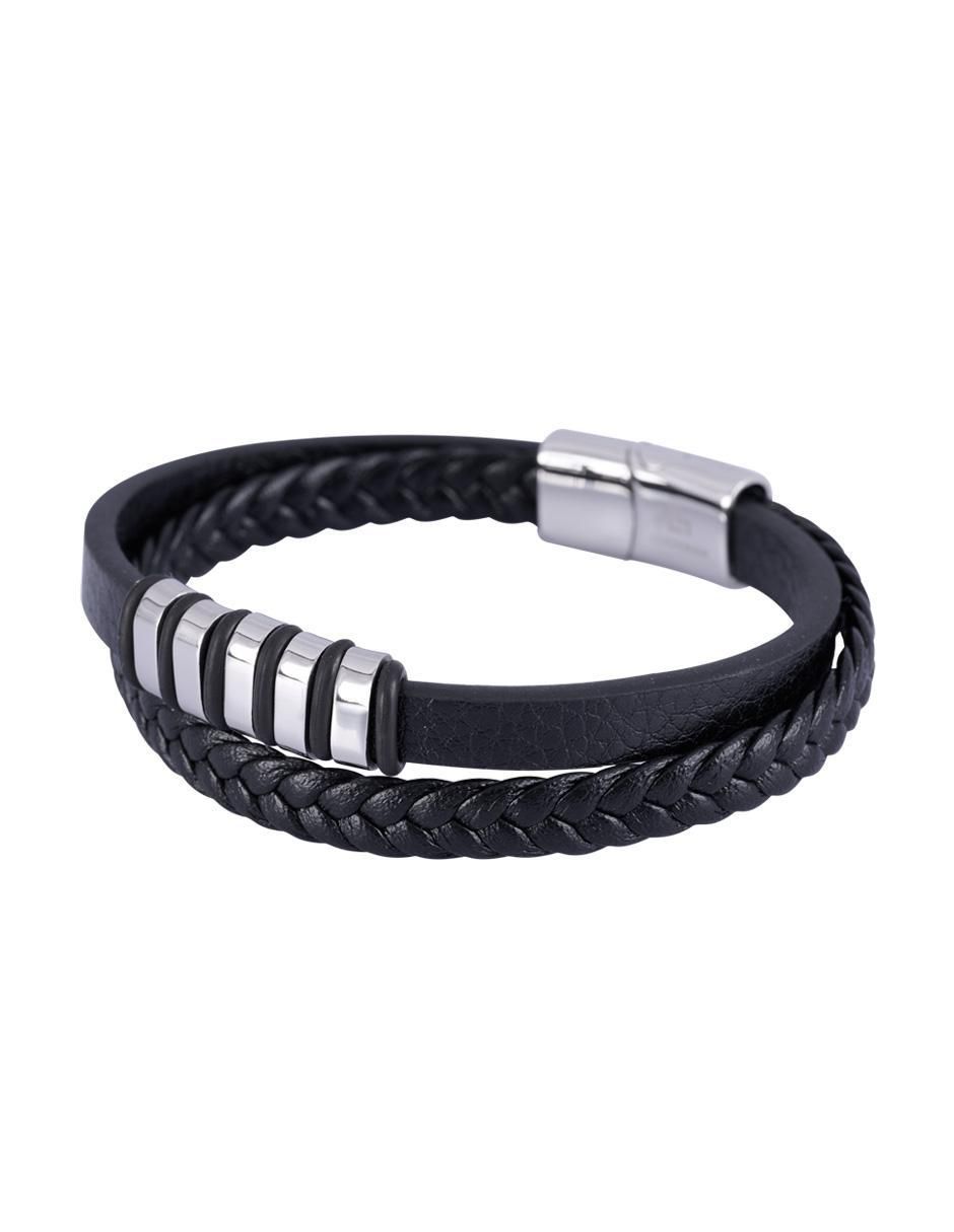 Pulsera de piel acabado brillante 2