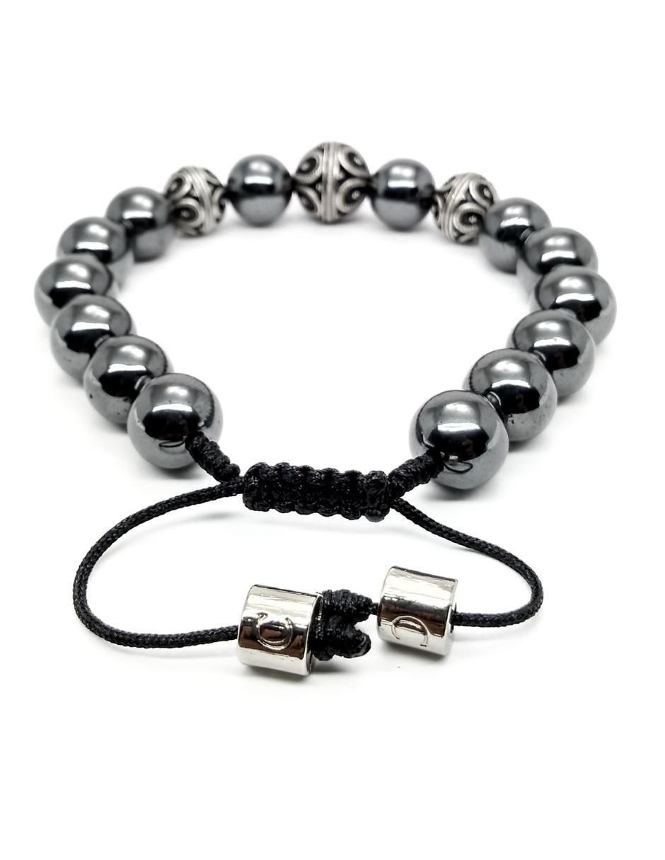 Pulsera de plata con hematita P 925 Bloodstone acabado brillante 3