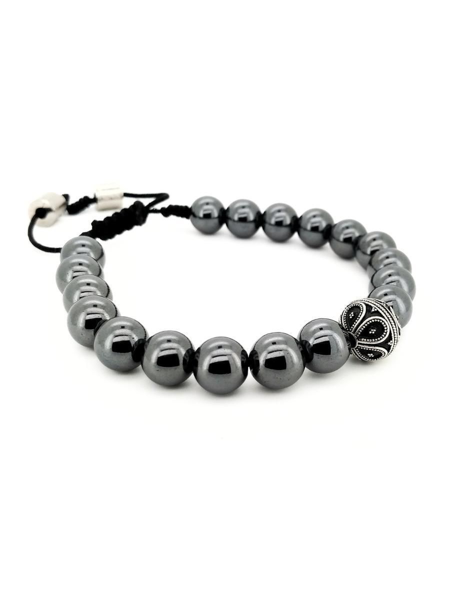 Pulsera de plata con hematita P 925 Bloodstone acabado brillante 3