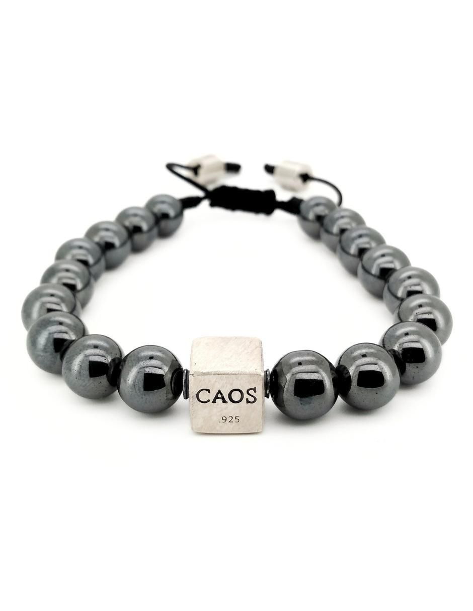 Pulsera de plata con hematita P 925 Bloodstone acabado brillante Pulsera de plata con hematita P 925 Bloodstone acabado brillante