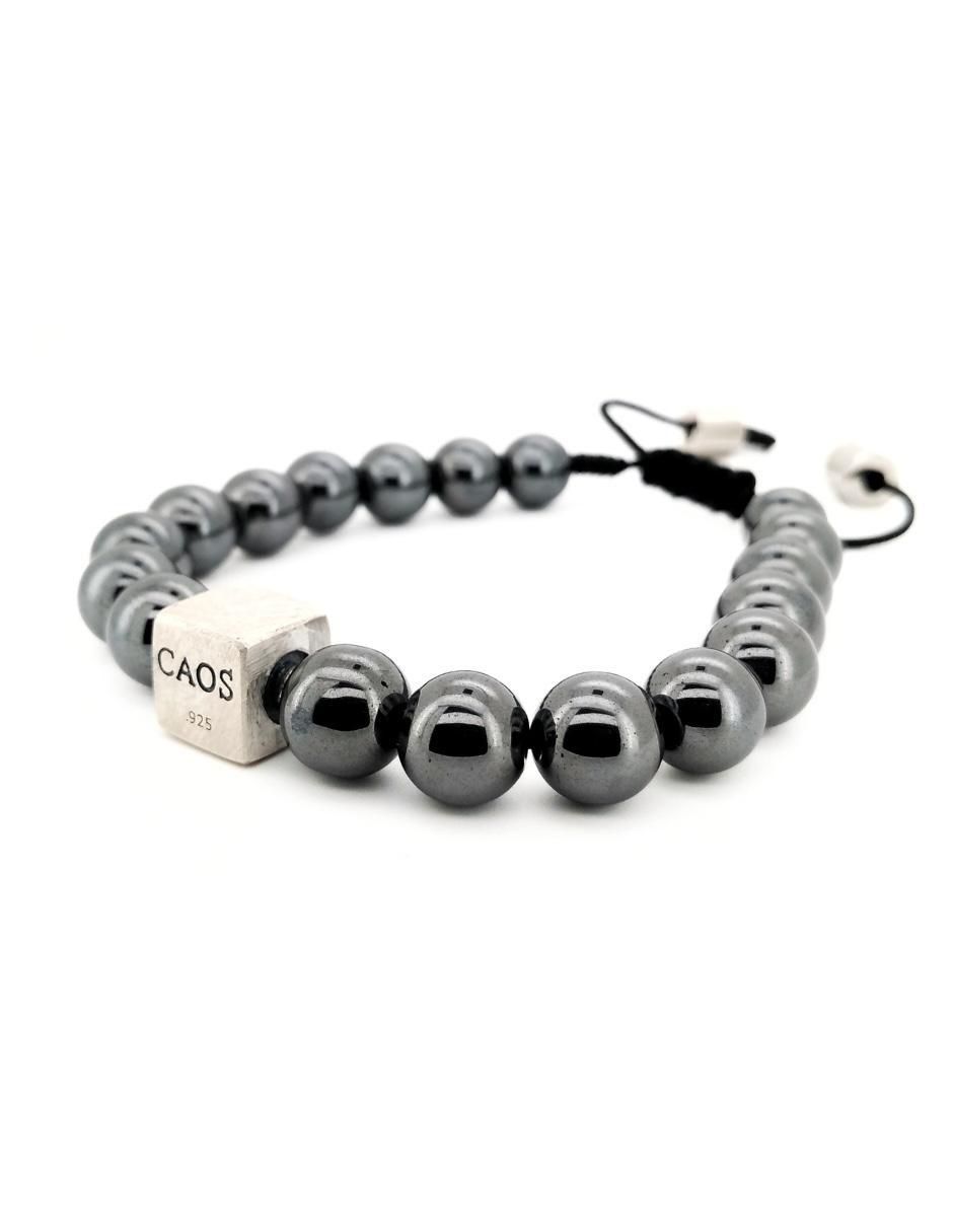 Pulsera de plata con hematita P 925 Bloodstone acabado brillante 2
