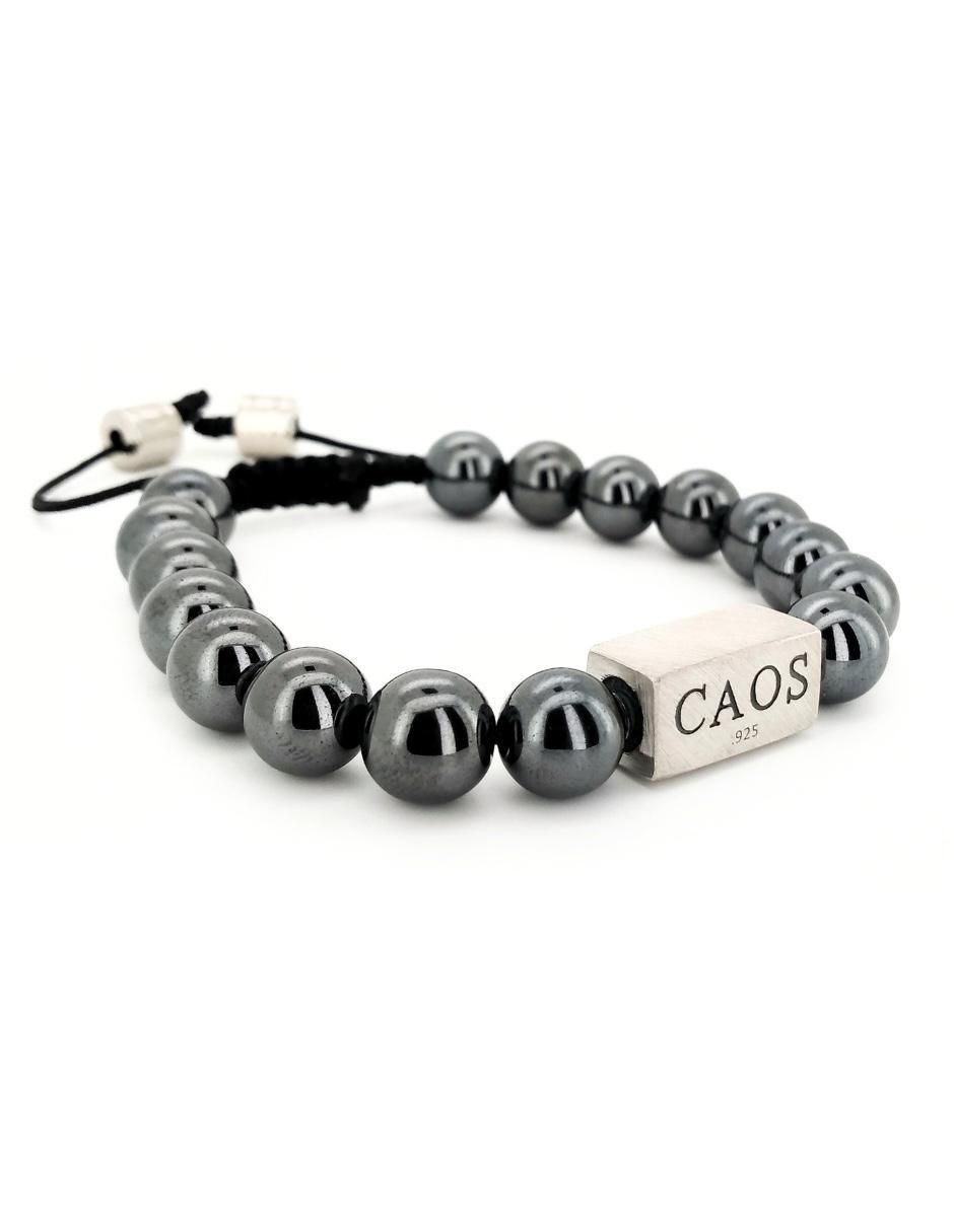 Pulsera de plata con hematita P 925 Bloodstone acabado brillante 2