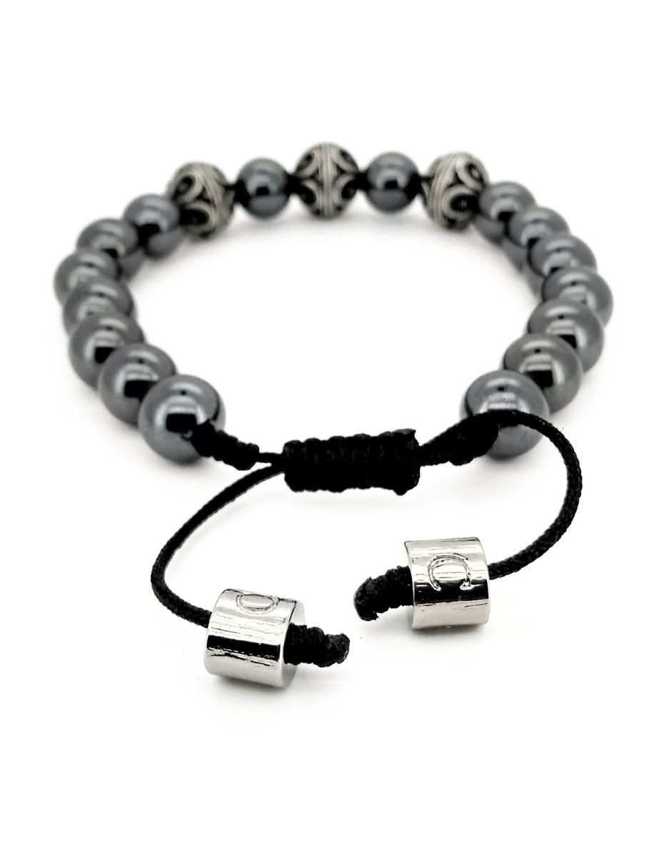 Pulsera de plata con hematita P 925 Bloodstone acabado brillante 4