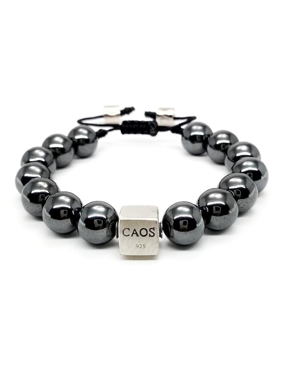 Pulsera de plata con hematita P 925 Bloodstone acabado brillante Pulsera de plata con hematita P 925 Bloodstone acabado brillante