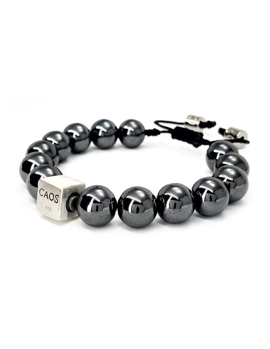 Pulsera de plata con hematita P 925 Bloodstone acabado brillante 2