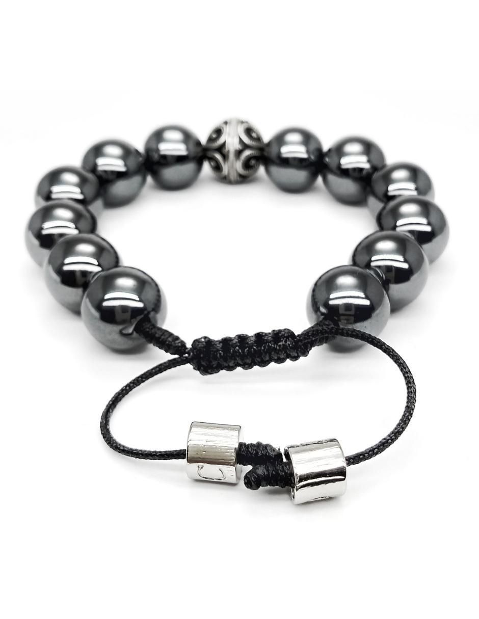 Pulsera de plata con hematita P 925 Bloodstone acabado brillante 4