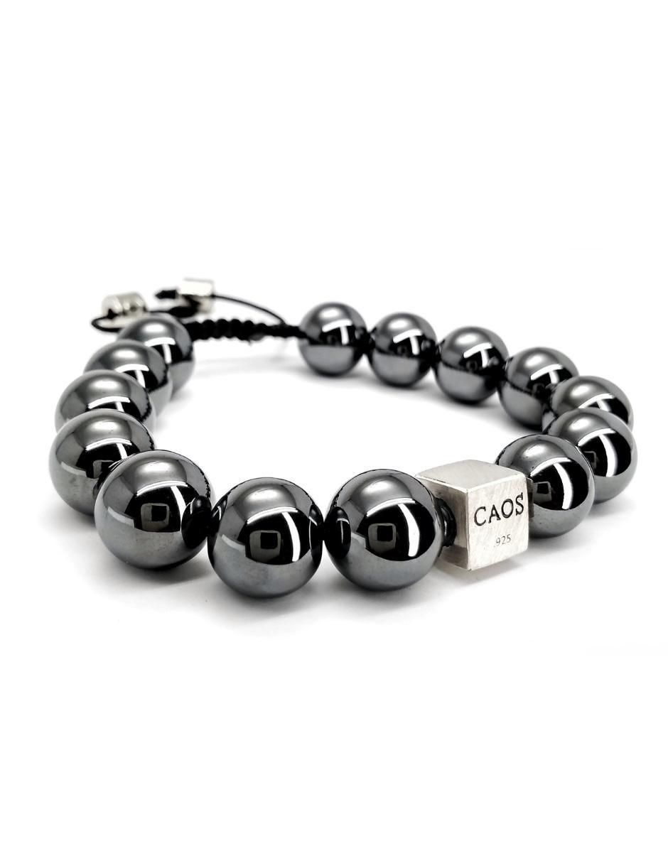 Pulsera de plata con hematita P 925 Bloodstone acabado brillante 2