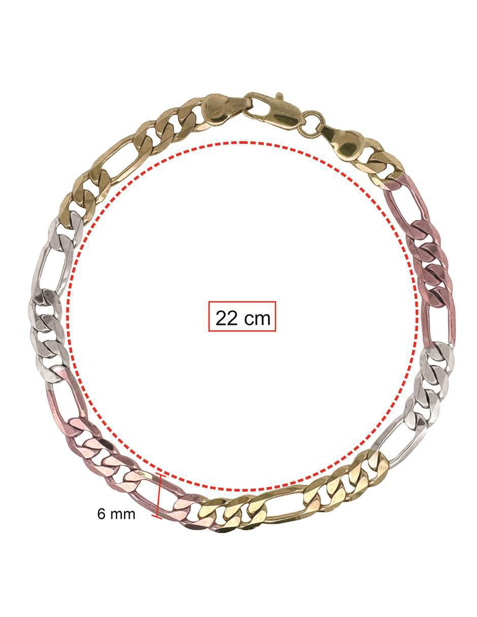 Pulsera 18 K acabado chapa de oro 4