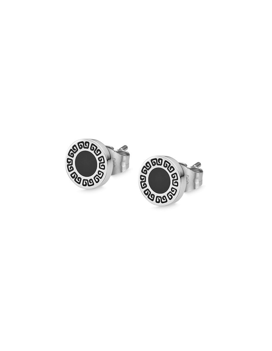 Aretes redondos Men Earrings con acabado brillante Aretes redondos Men Earrings con acabado brillante