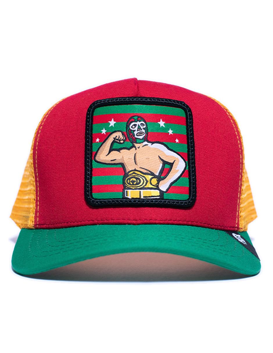 Gorra visera curva snapback casual Luchador para adulto