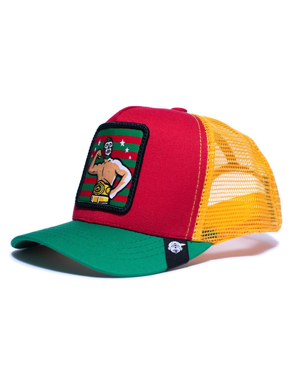 Gorra visera curva snapback casual Luchador para adulto 4