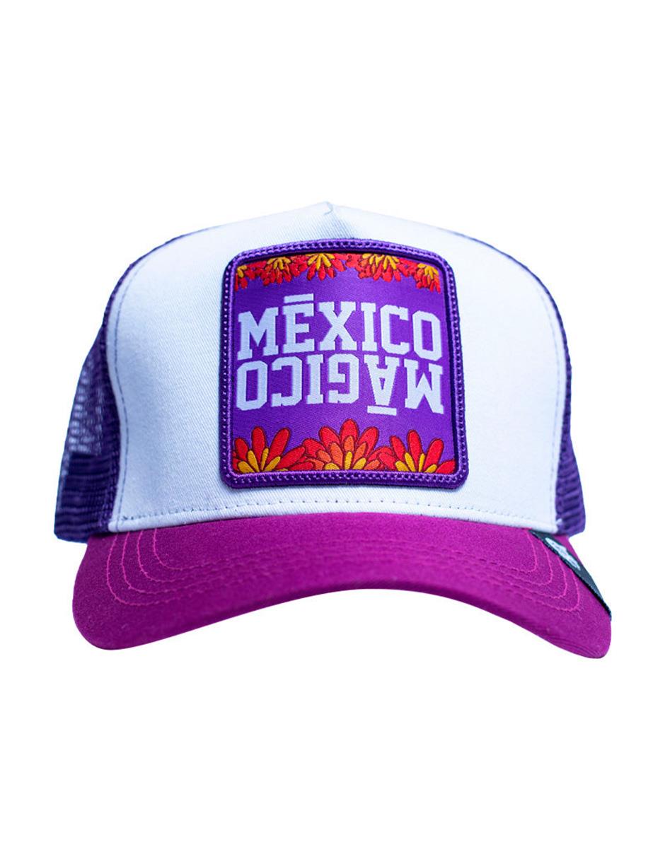 Gorra visera curva snapback casual Frase Mexico Mágico para adulto