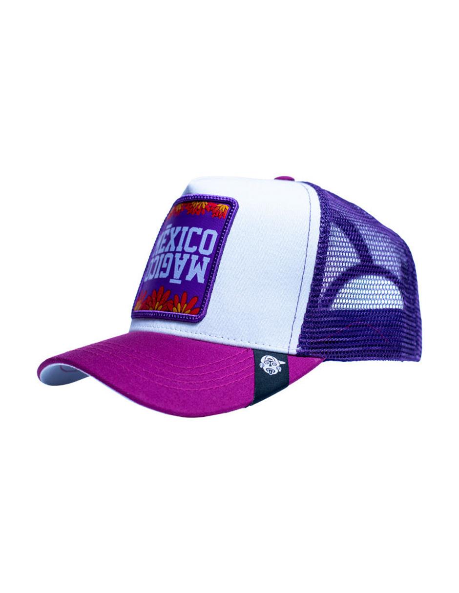 Gorra visera curva snapback casual Frase Mexico Mágico para adulto