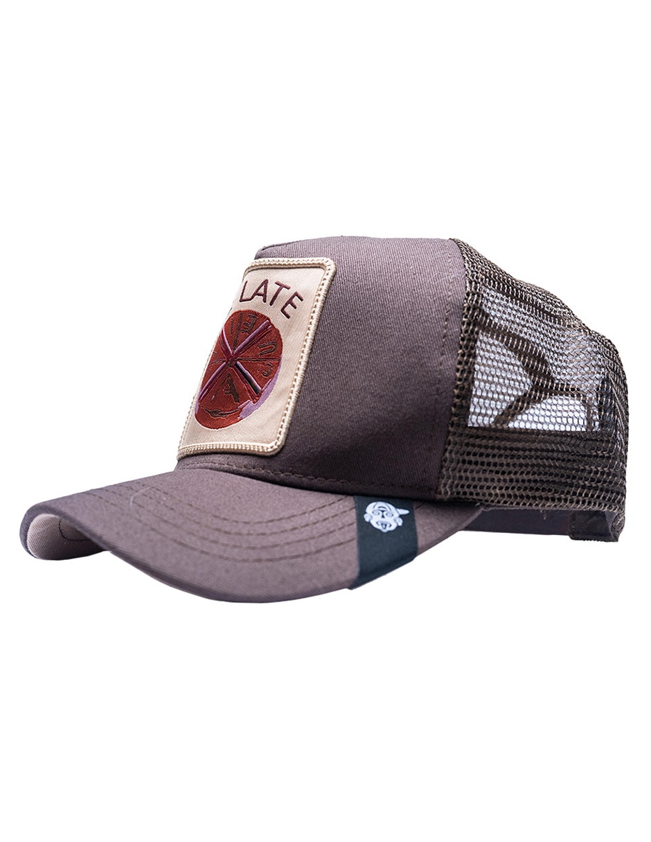 Gorra visera curva snapback para béisbol Frase Me Late Chocolate para adulto 4