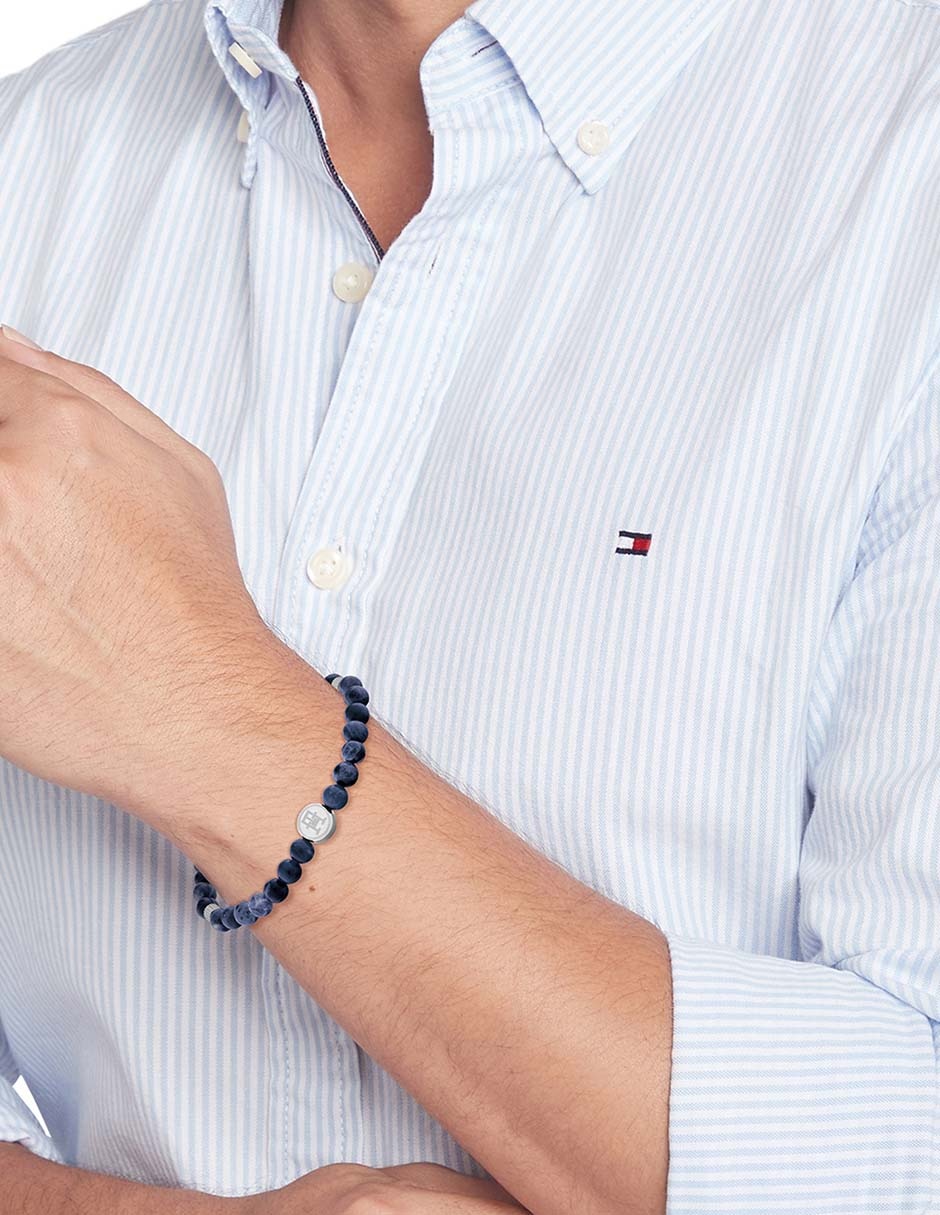 Brazalete con sodalita Th85-Men Beads acabado pulido 3