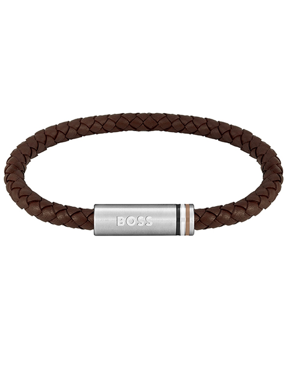 Brazalete de piel Ares Single acabado liso