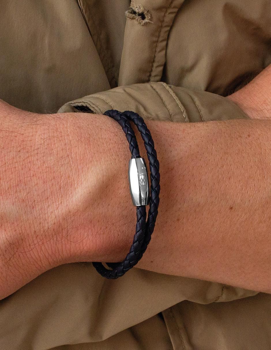 Pulsera de piel Numana acabado liso