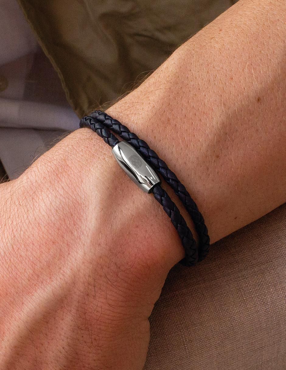 Pulsera de piel Numana acabado liso