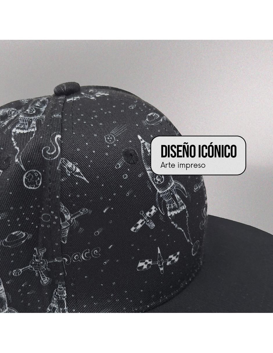 Gorra visera plana broche casual Nasa para hombre