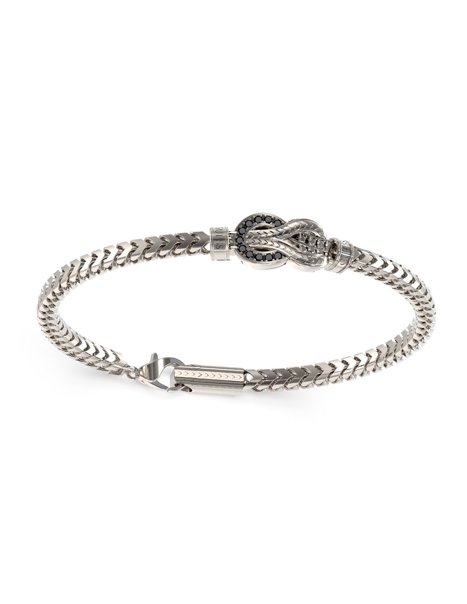 Brazalete con zirconia Sailor Knot con acabado pulido