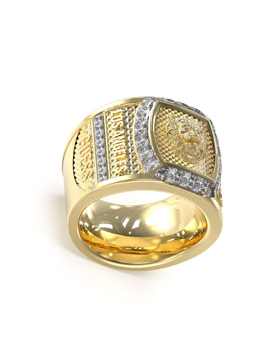 Anillo redondo Lion King Leones zirconia brillante