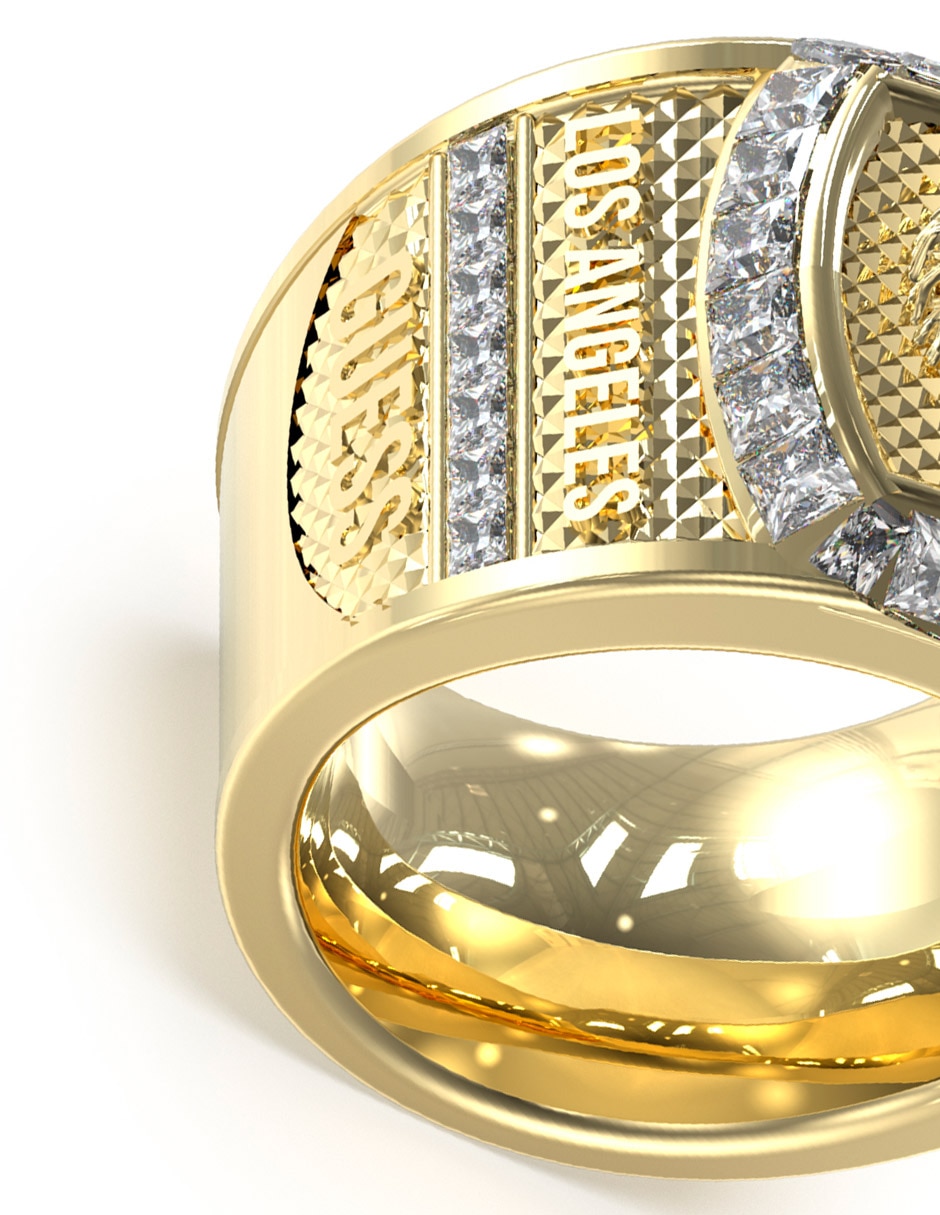 Anillo redondo Lion King Leones zirconia brillante 3