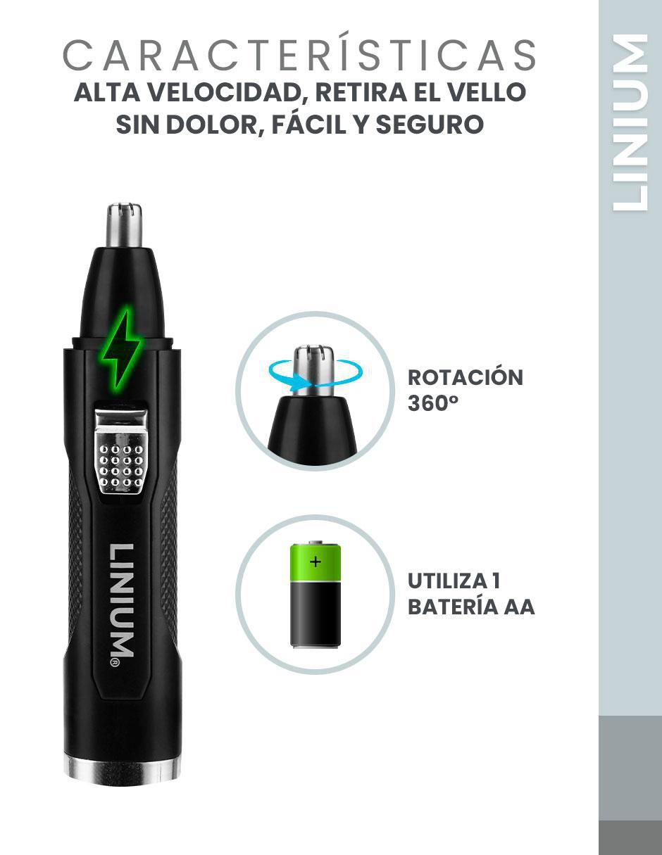 Rasuradora de vello facial y nasal Linium LN-348
