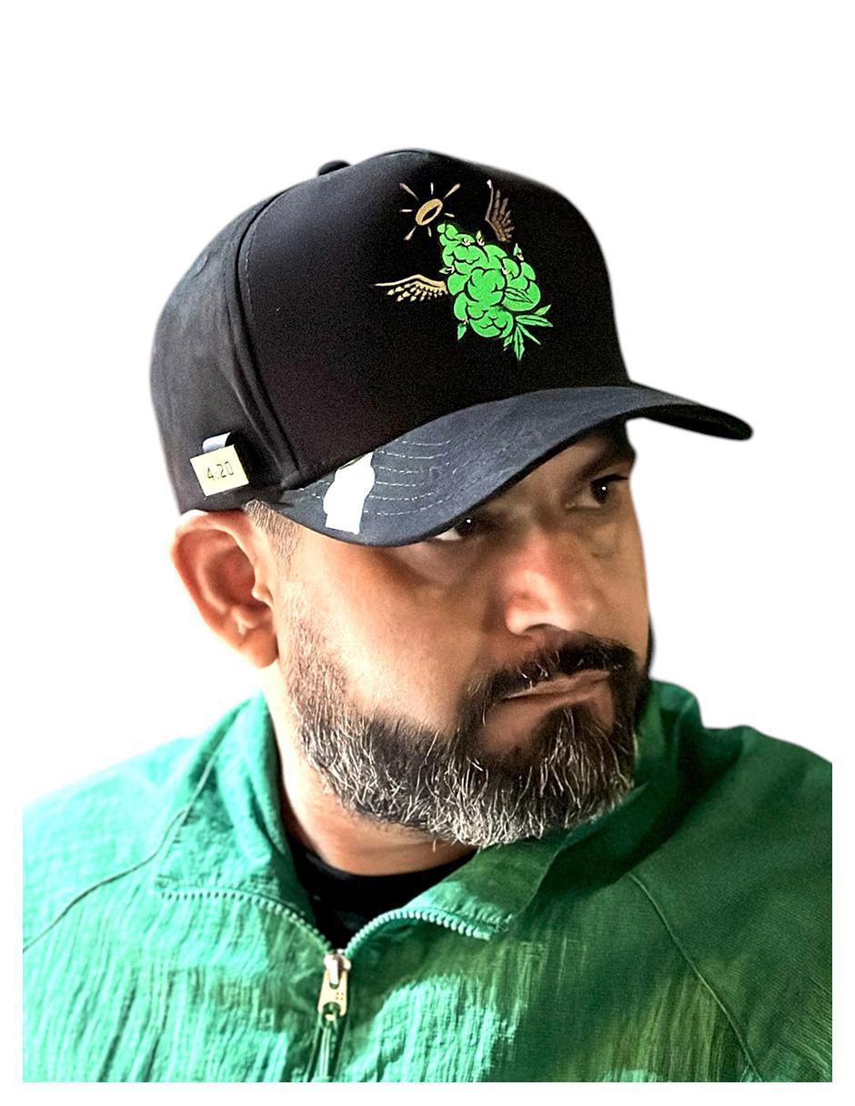 Gorra visera curva snapback casual Flor Divina para adulto 2