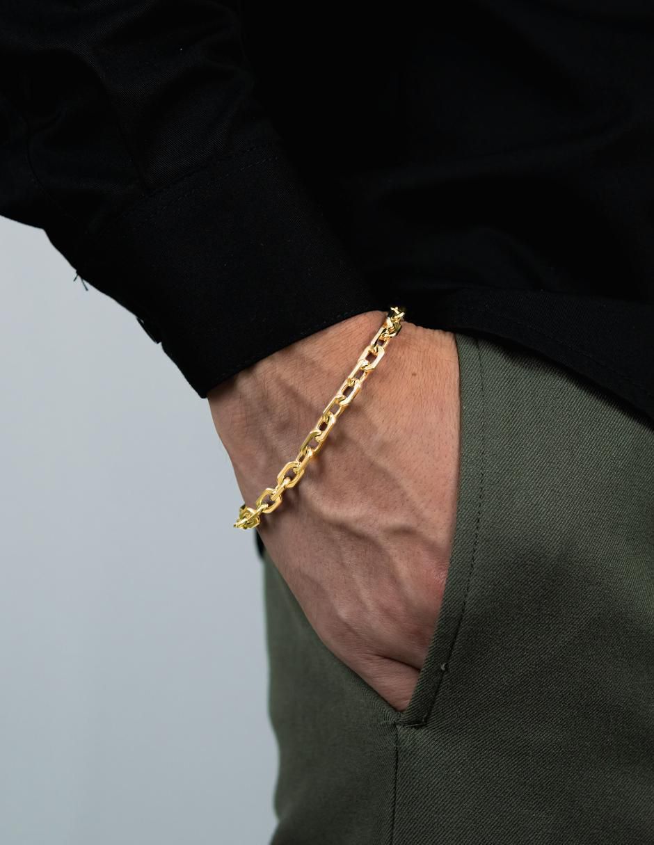 Pulsera con acabado chapa de oro