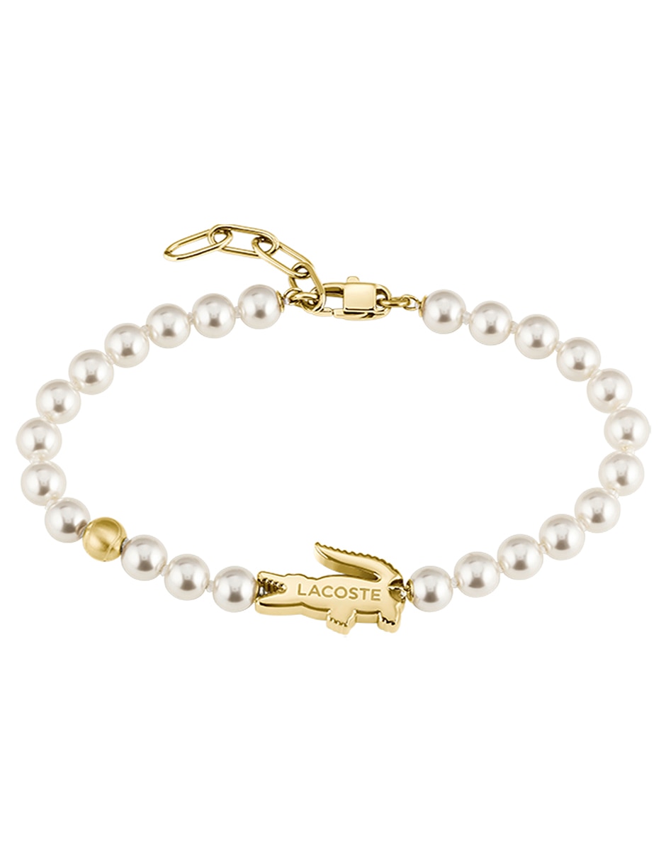 Brazalete Lacoste Matchpoint con acabado brillante