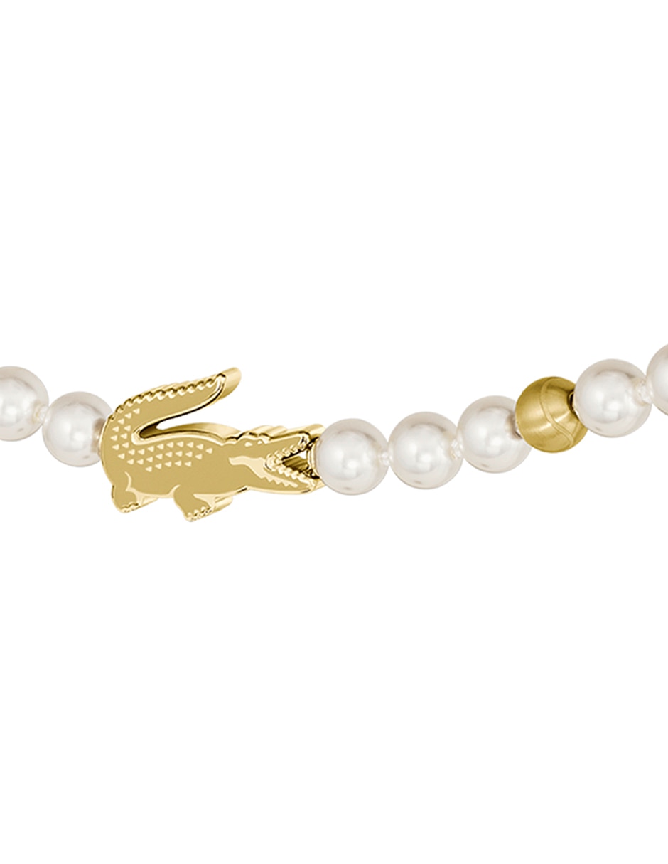Brazalete Lacoste Matchpoint con acabado brillante