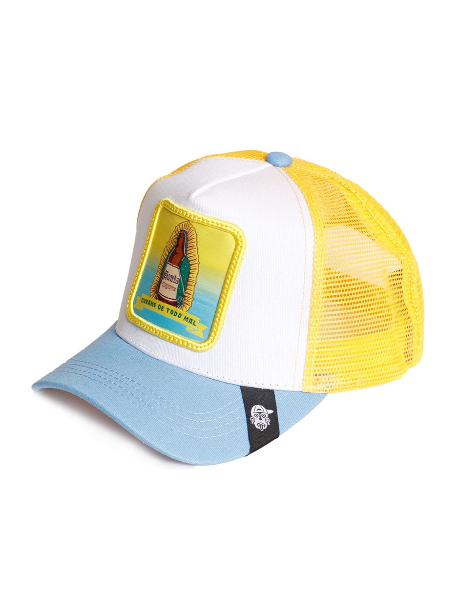Gorra con visera curva casual Frase Cúrame de todo mal para adulto 5