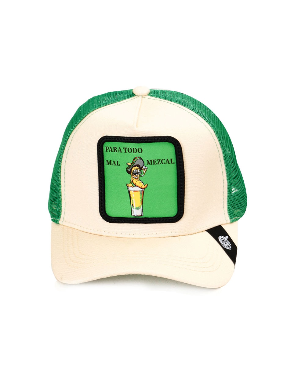 Gorra visera curva snapback casual Frase Para todo mal mezcal para adulto