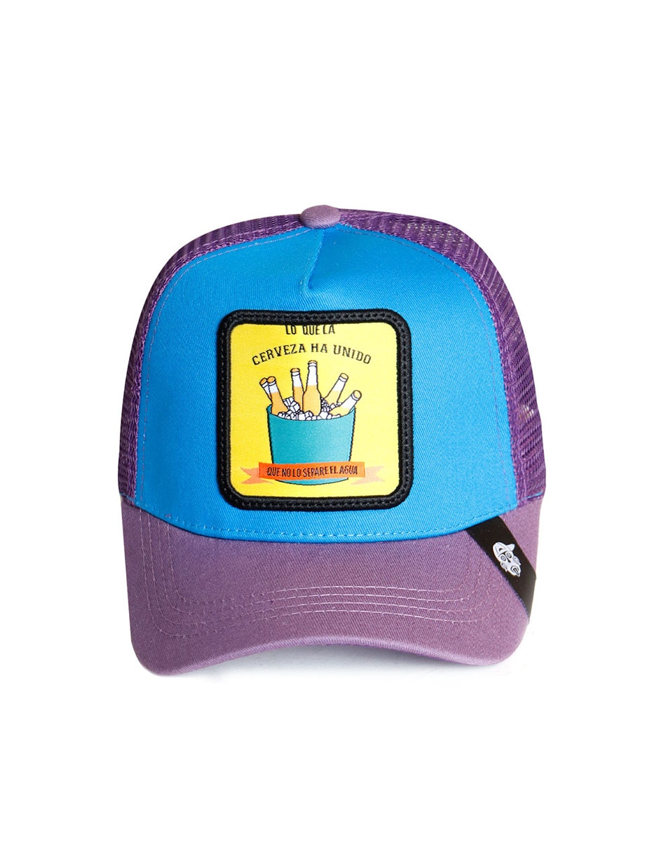 Gorra visera curva snapback casual Frase Con cerveza no hay tristeza para adulto