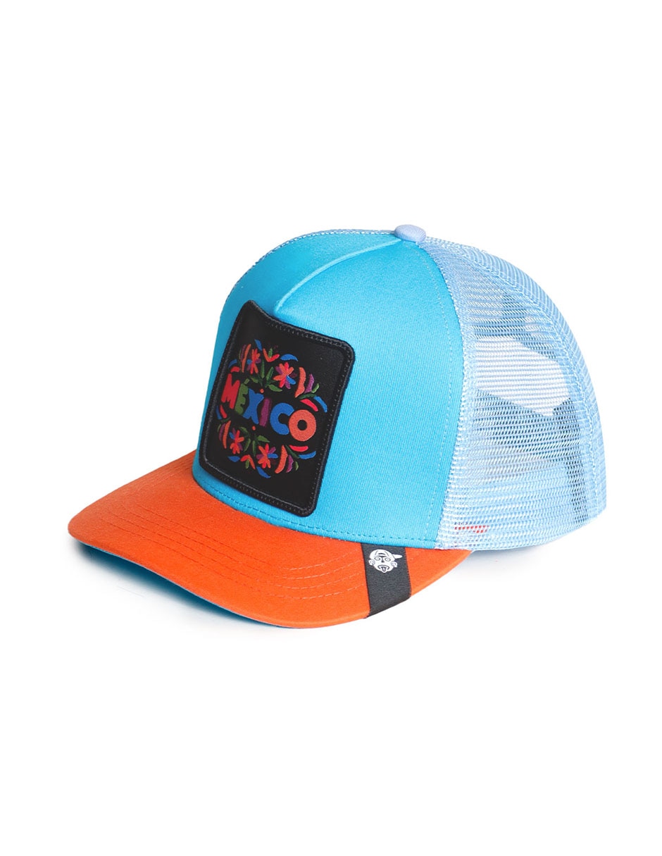 Gorra visera curva snapback casual Frase México confeti para adulto 5