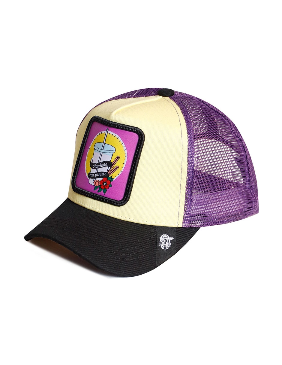 Gorra visera curva snapback casual Frase Horchata con piquete para adulto 5