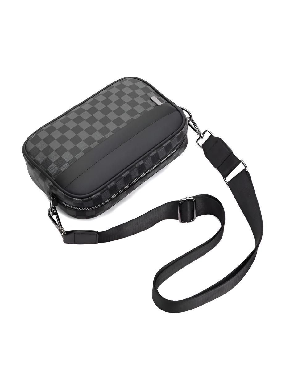 Bolsa bandolera de cuero para hombre