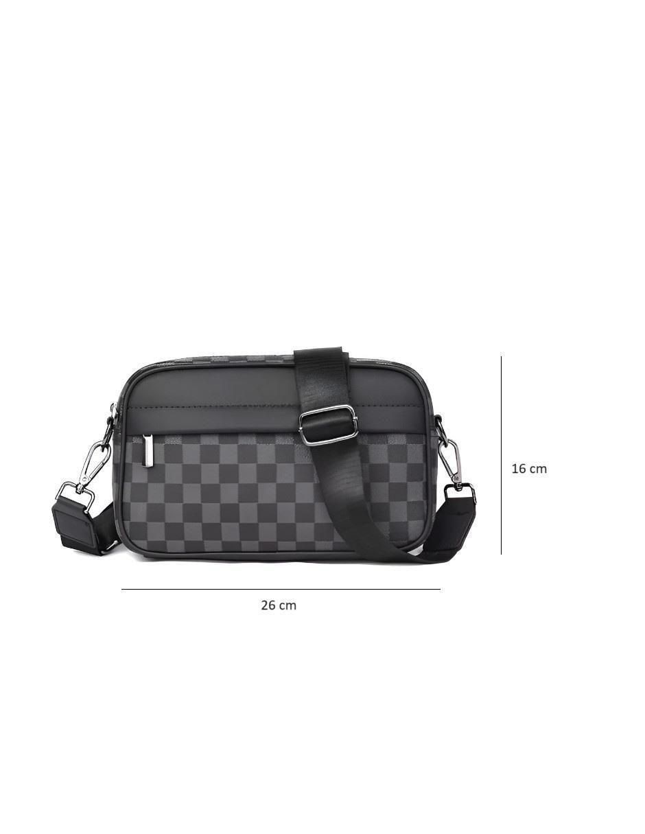 Bolsa bandolera de cuero para hombre