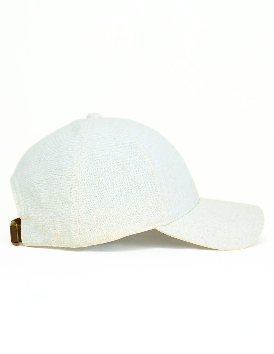 Gorra visera curva hebilla casual Linen para adulto 3