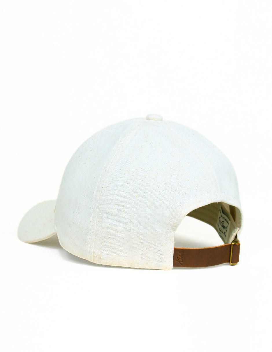 Gorra visera curva hebilla casual Linen para adulto 2