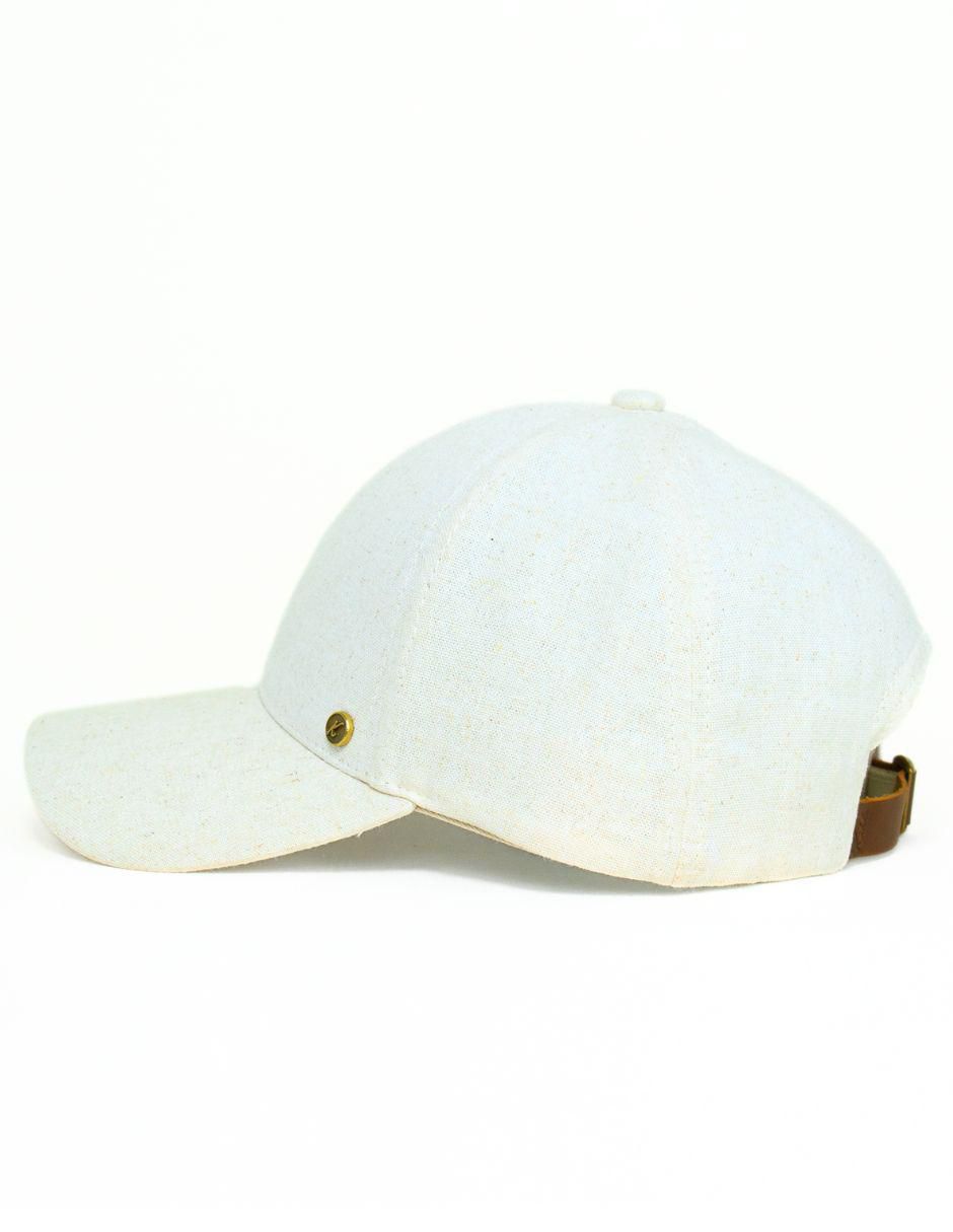 Gorra visera curva hebilla casual Linen para adulto 6