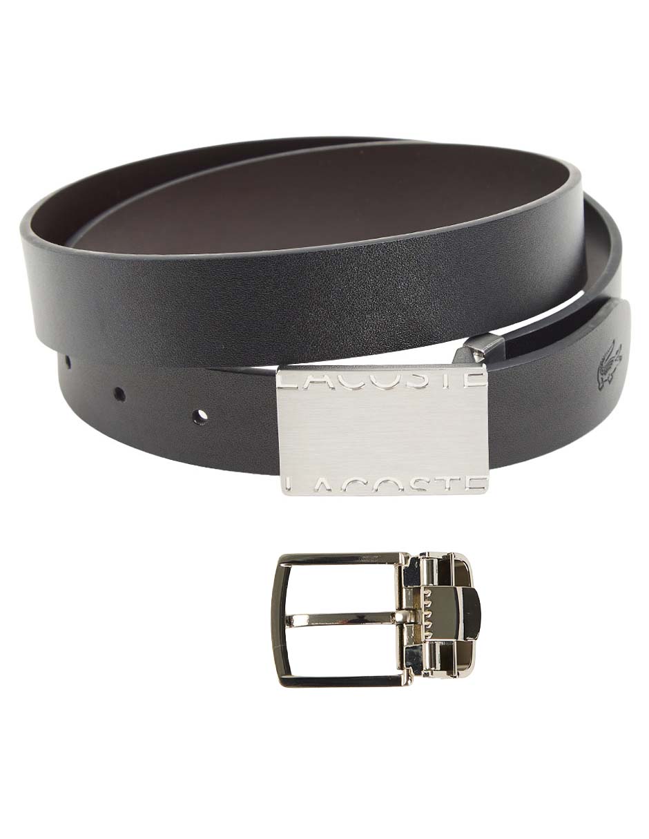 Cinturón Lacoste de cuero para hombre
