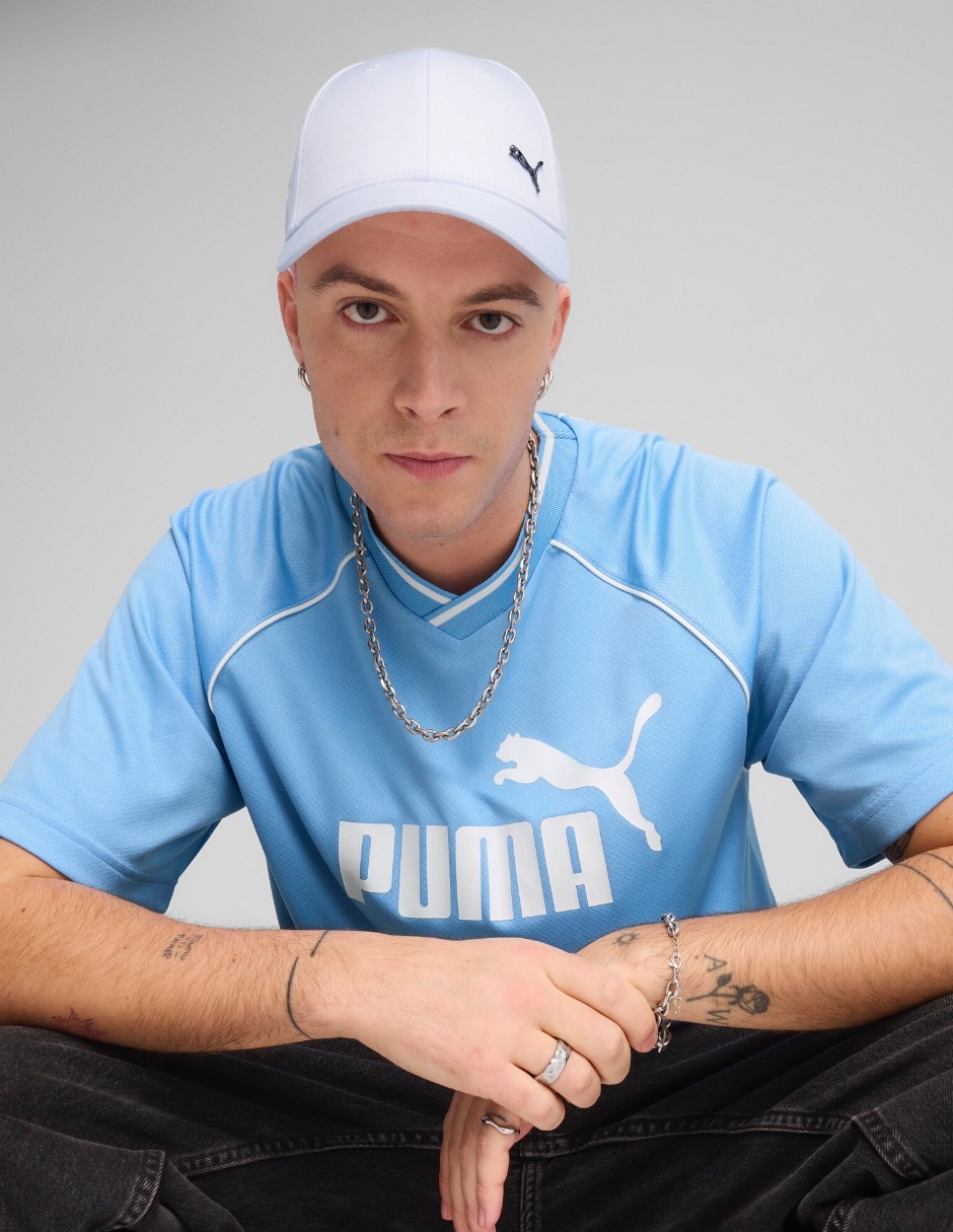 Gorra con visera curva para entrenamiento Ess Metal Puma Cat Bb Cap para hombre 3
