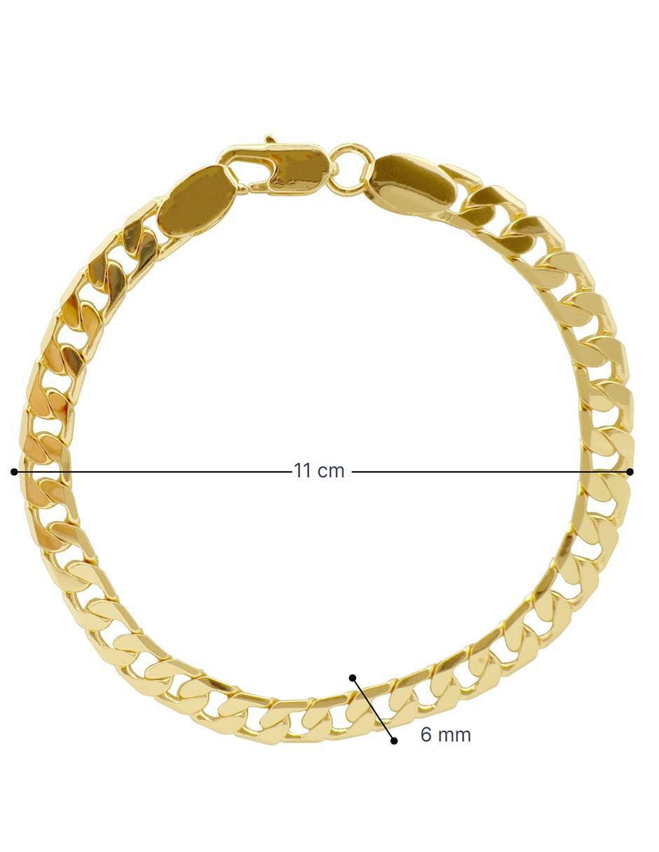Pulsera 18 K acabado chapa de oro 5