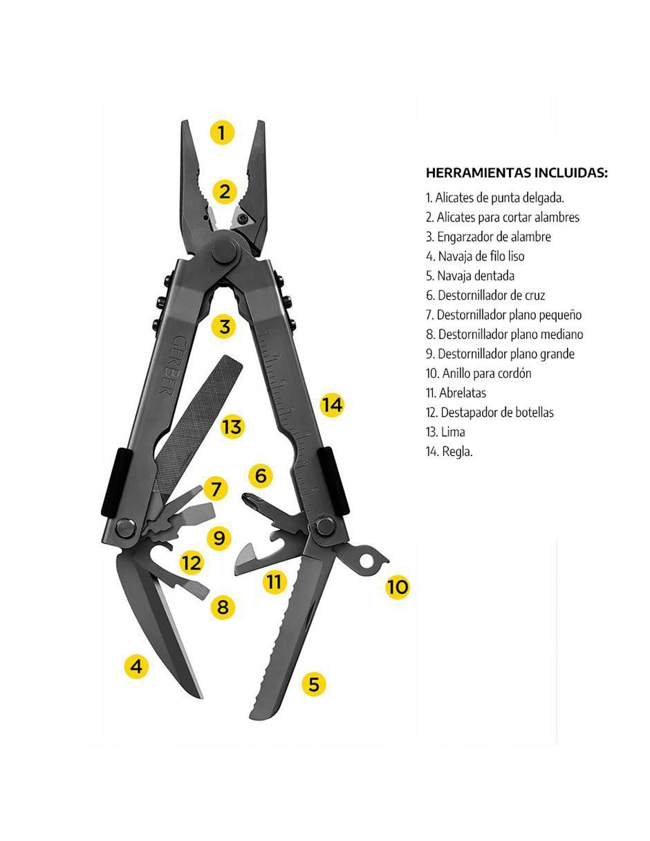 Navaja Gerber Plier 600 Needlenose BK