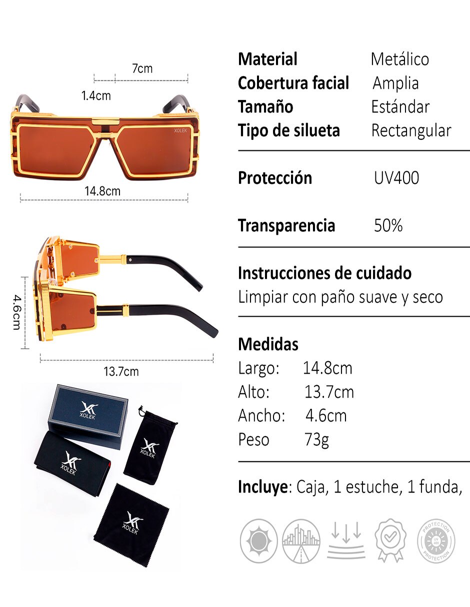 Lentes de sol Xolek Glam XO-134-C para hombre