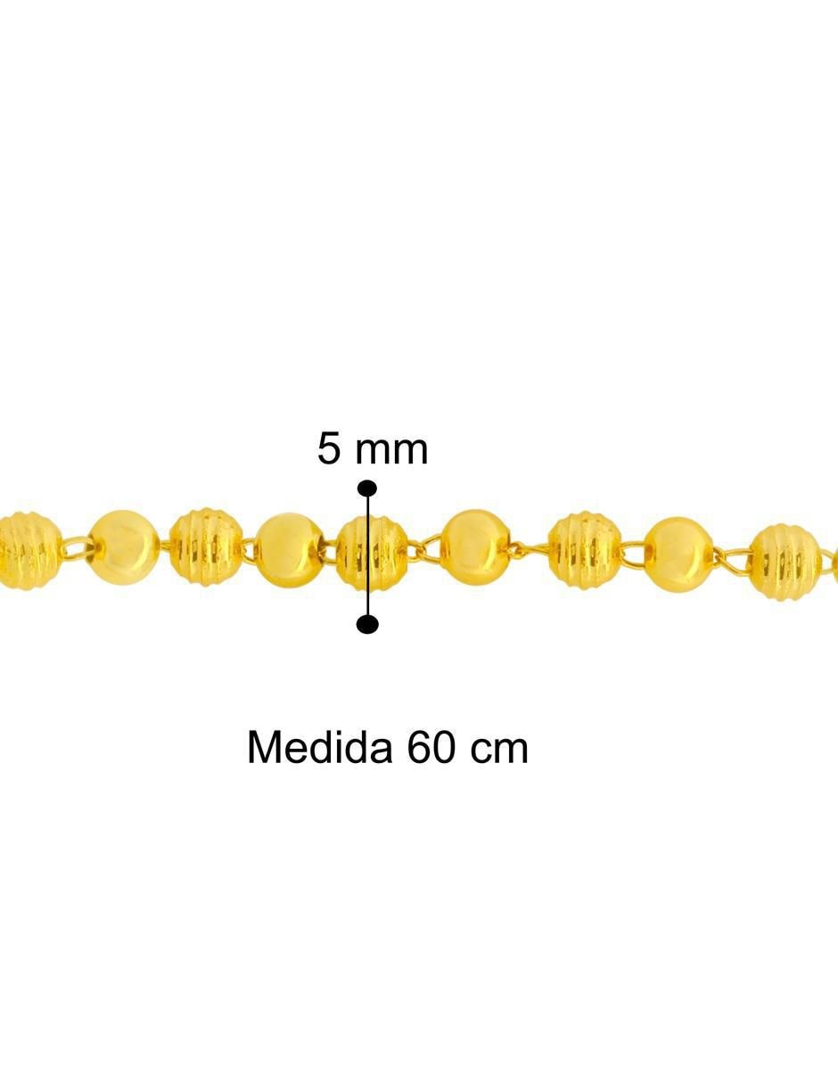 Collar de esfera 18 K 6