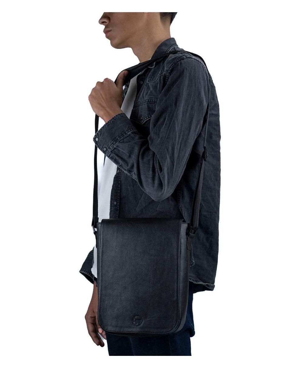 Bolsa messenger de piel para hombre 3