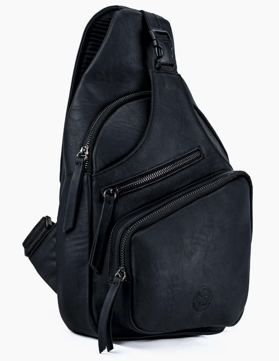 Bolsa bandolera de piel para hombre
