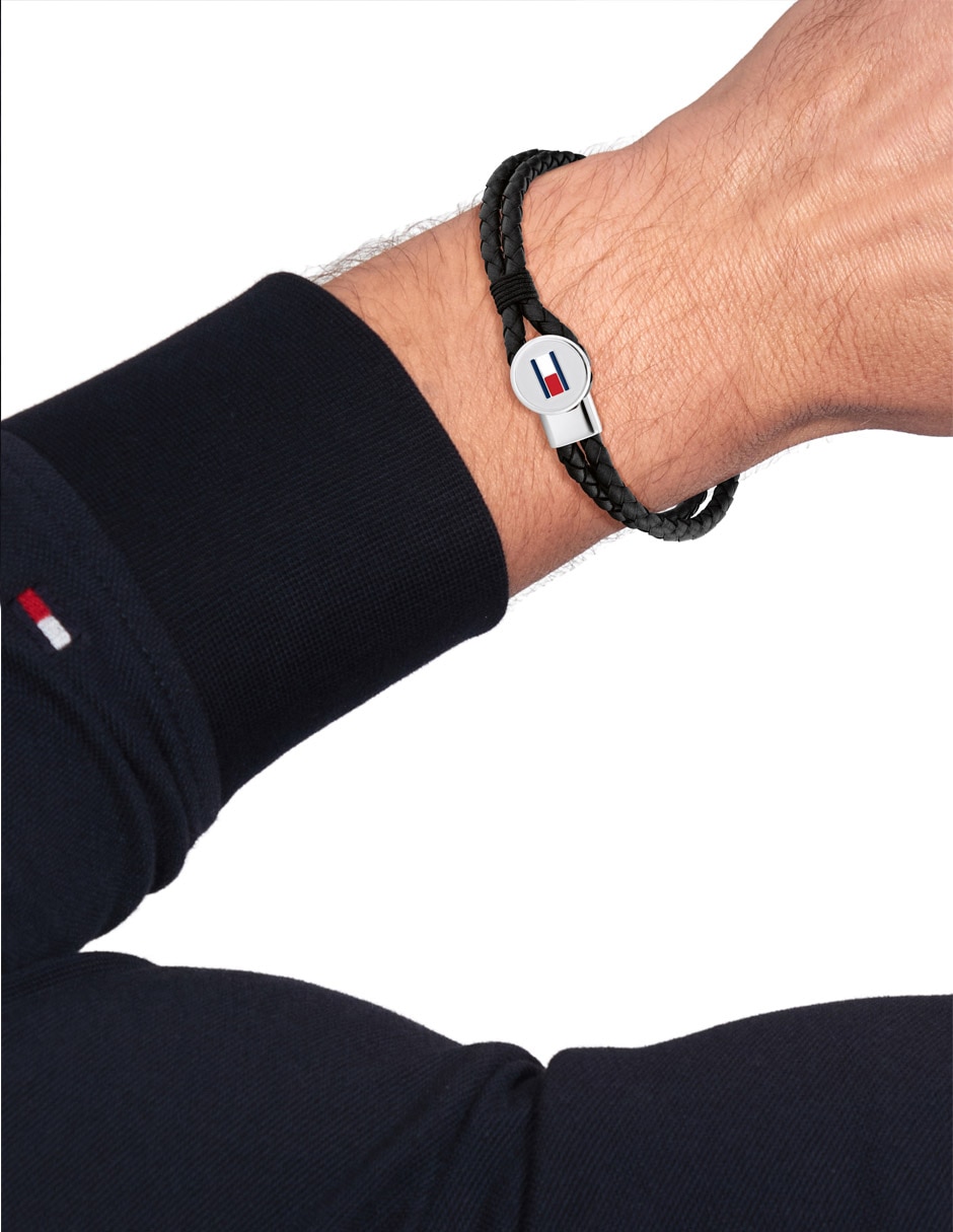 Brazalete de piel Bruce Leather acabado mate 3
